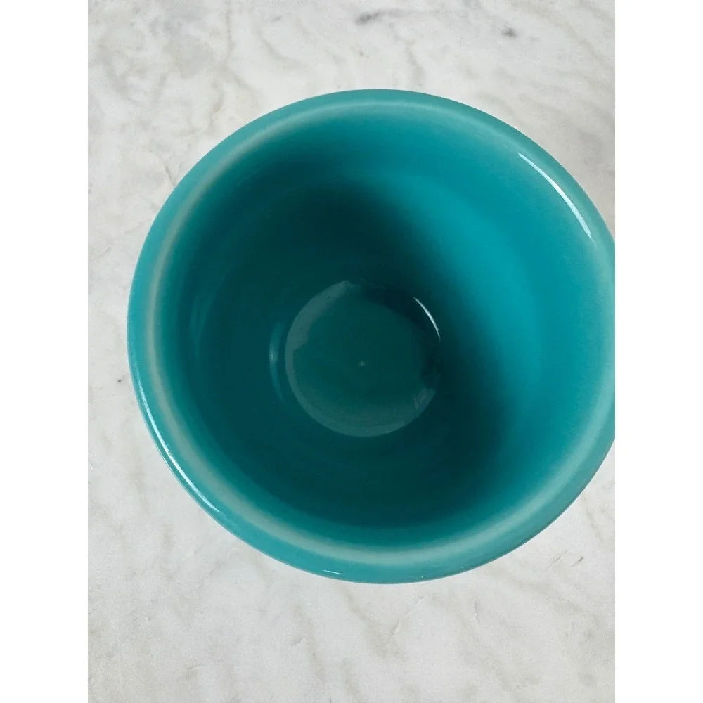 Fiesta Turquoise Cup & Saucer Set  Fiestaware HLC‎ Teal Blue Green FLAW